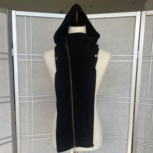 NWOT Veronica Beard Black Doni Hoodie Dickey sz O/S